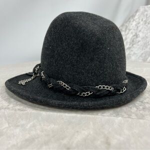San Diego Hat Co Womens One Size Boho Hat grey 100% Wool chain